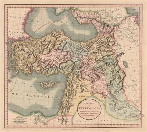 John Cary, A New Map of Turkey in Asia, 1801 | The Map House