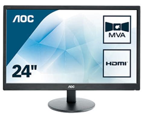 AOC M2470SWH 23.6 inch LED Monitor - Full HD, 5ms, Speakers, HDMI ...