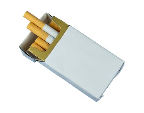 pack  cigarette box mockup isolated  png