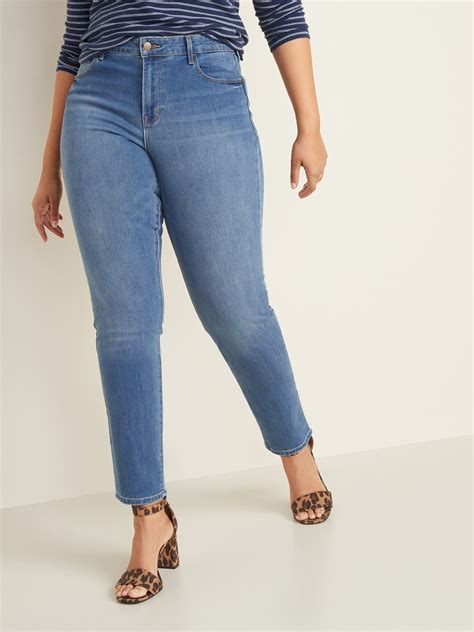 Mid-Rise Power Slim Straight Jeans for Women | Old Navy