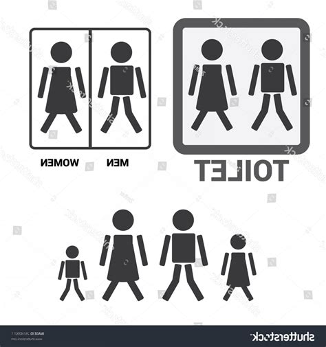 Restroom Sign Vector at GetDrawings | Free download