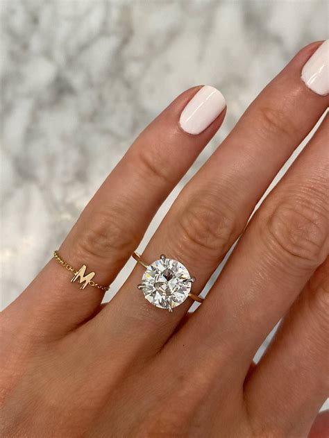 diamond round cut ring 8