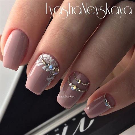 Маникюр | Видео уроки | Art Simple Nail | Nails design with rhinestones ...