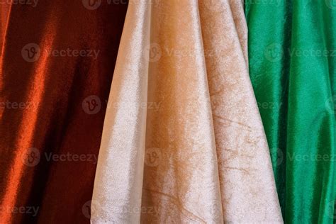 Close up of fabric - textile background,Multi-colored clothes 19059944 ...