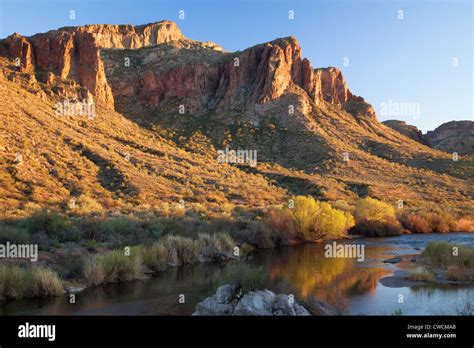 The Salt River, Tonto National Forest, East of Phoenix, Arizona Stock ...