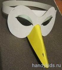 Как сделать маску лисы и маску журавля