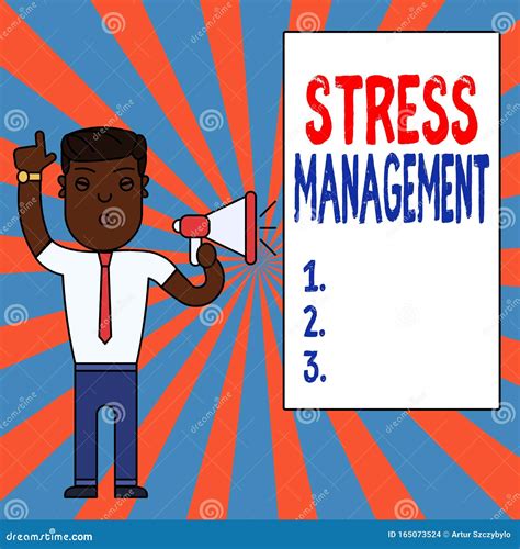 Textzeichen Mit Stressverwaltung Konzeptionelle Fotomethode Zur