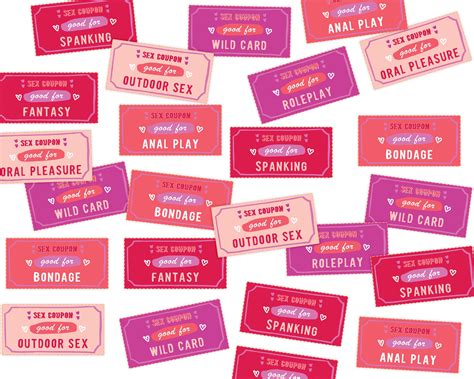 Sex Coupons Valentines Day Gift Instant Download coupons | Etsy