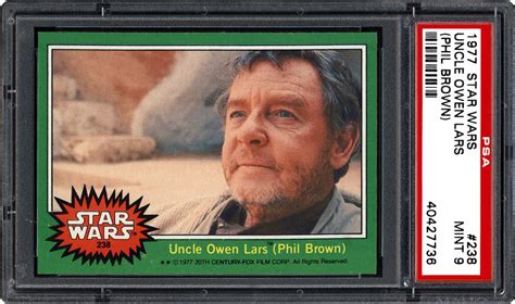 Auction Prices Realized Non Sport Cards 1977 Star Wars Uncle Owen Lars ...