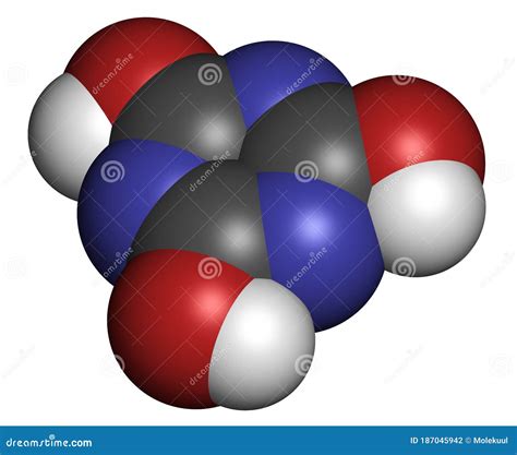 Cyanuric Acid Molecule. It Is Triazine, Enol Tautomer Of Isocyanuric ...