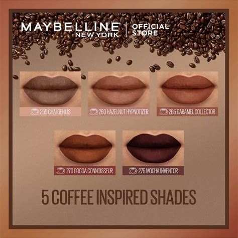Maybelline New York SuperStay Matte Ink Liquid Lipstick, Coffee Edition ...