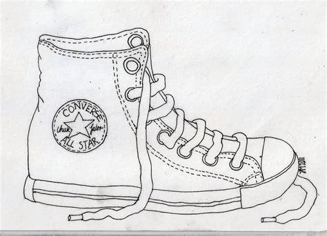 Nike Shoe Drawing at PaintingValley.com | Explore collection of Nike ...