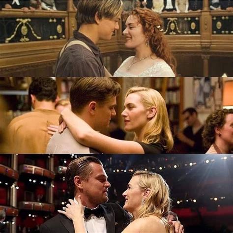 leonardo dicaprio  kate winslet titanic kiss