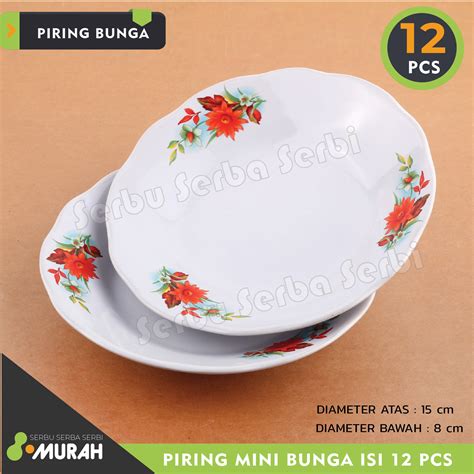 serbu murah set  pcs stoneware piring keramik lucky piring