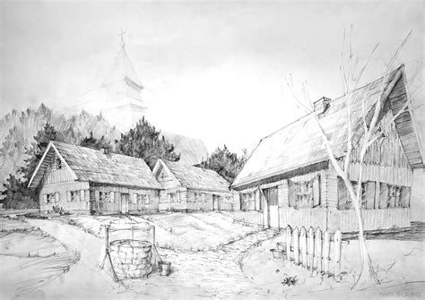 Pencil Architectural Drawings on Behance