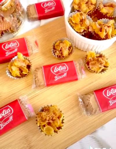 beri sedikit kelainan  resepi mudah biskut cornflakes madu biscoff