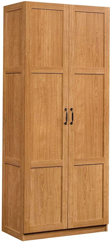 Sauder Storage Cabinet, Highland Oak Finish Traditional | Nellis Auction