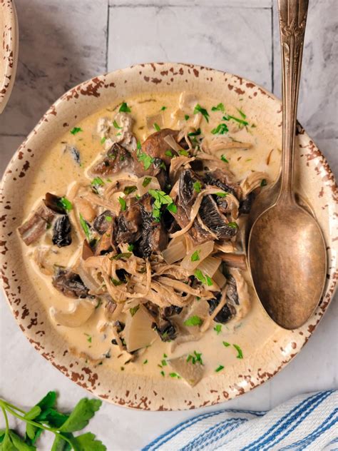 Cozy Cream of Mushroom Chicken Soup - Hip Hip Gourmet