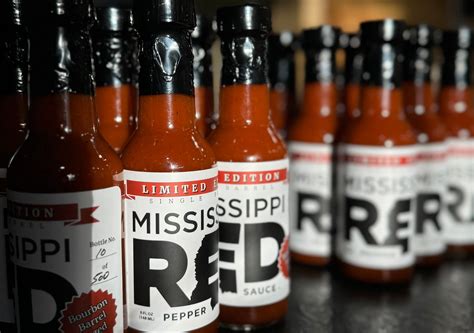 Limited Edition Bourbon-Barrel Aged Pepper Sauce – Mississippi Red