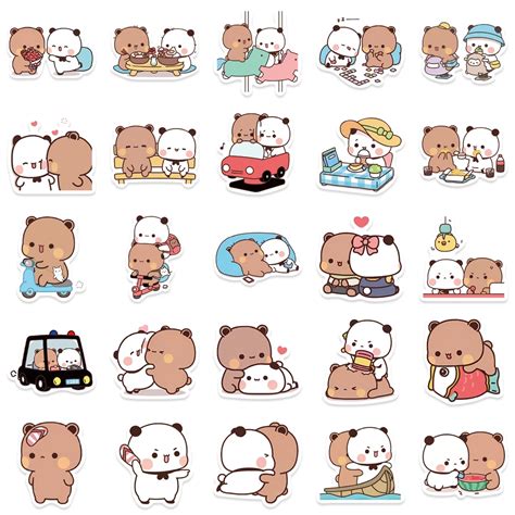 60 шт., водонепроницаемые наклейки-кошки для бутылки с водой | AliExpress