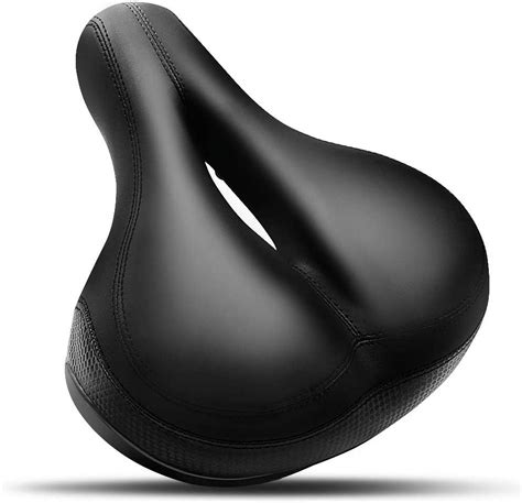 Wide Comfort Bike Seat, Padded Saddle for Men & Women, Mountain & Road
