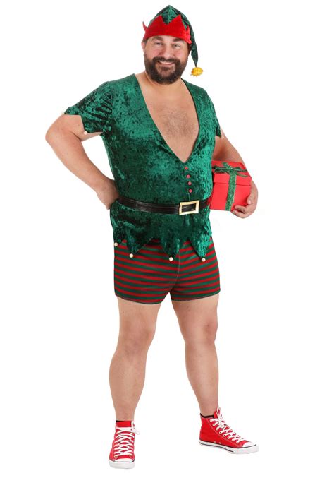 size mens sexy christmas elf costume