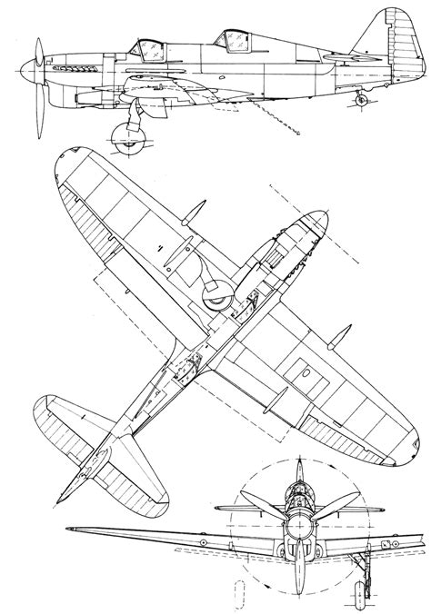 Fairey Firefly Blueprint - Download free blueprint for 3D modeling ...