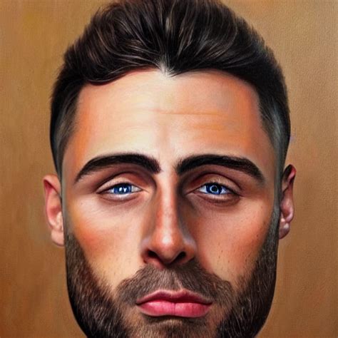 KREA AI - Caricature portraits done of Gigachad, realistic,