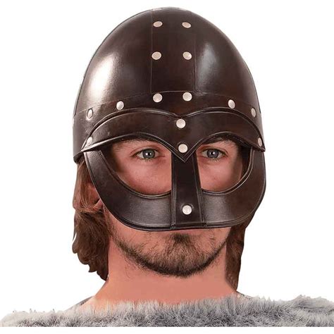 Leather Vendel Viking Helmet - 300551 - Medieval Collectibles