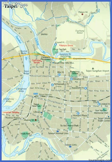 Taipei Map - ToursMaps.com