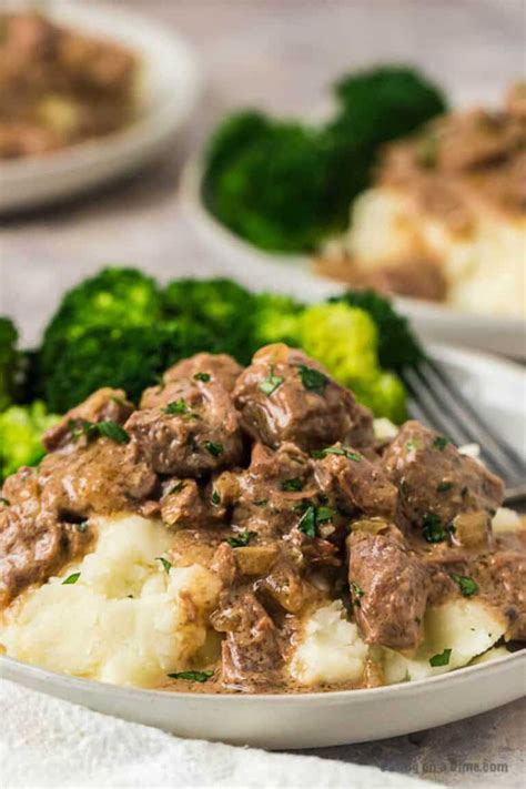 Instant Pot Beef Tips and Gravy - Eating on a Dime