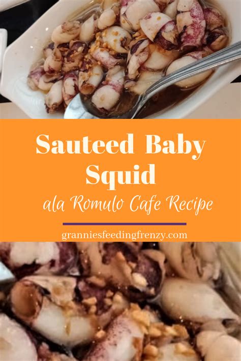 Baby Squid Sauteed in Olive Oil and Garlic ala Romulo Cafe | Baby squid