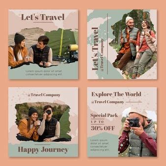 Коллекция постов в instagram | Бесплатно векторы | Instagram grid ...