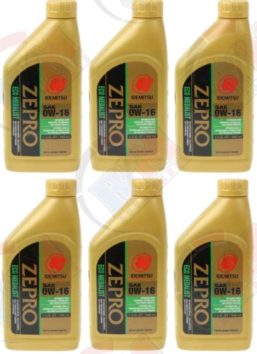 IDEMITSU 0w16 Motor Oil (Qty 6 Quarts) 0w-16 for Toyota / Lexus / Honda ...