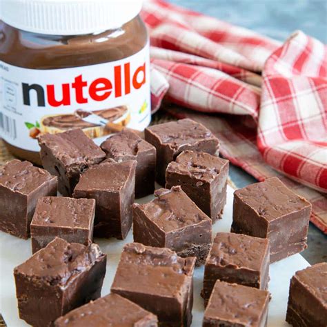 easy nutella fudge recipe helens fuss  flavours