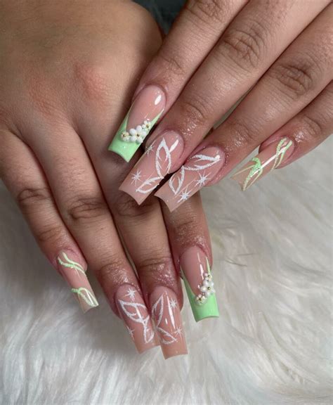 40 Cutest Design Ideas For Green Spring Nails - Nail Designs Daily