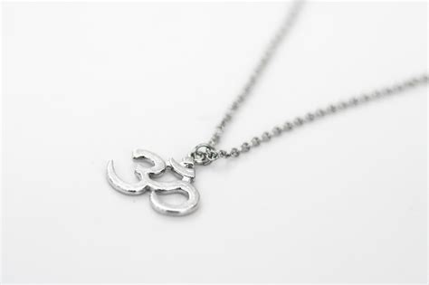 Om necklace for men, silver Yoga necklace for him – Shani & Adi Jewelry