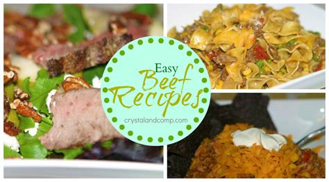Beef Recipes - CrystalandComp.com