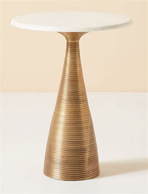 Vivien Metal Side Table - Anthropologie | Havenly | Metal side table