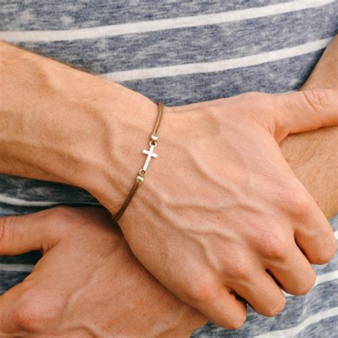 bracelet men cross 1
