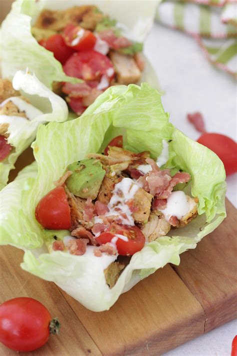 BLT Chicken Lettuce Wraps - Eat. Drink. Love.