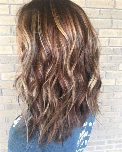 Balayage, fall hair, lowlights, color melt, red hair, blonde hair