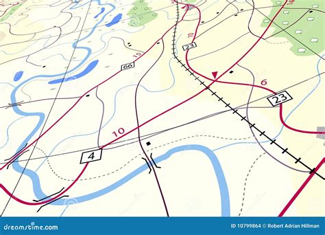 countryside map stock vector illustration  transport