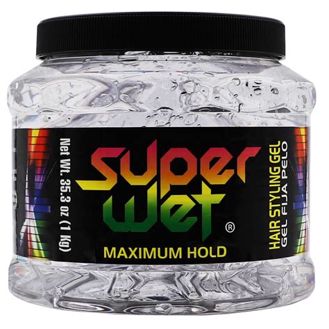 Super Wet Transparent Water Control Hold Wet Hair Styling Gel 35.2 oz