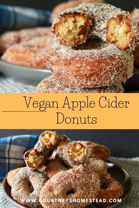 Delicious Vegan Apple Cider Donuts - Courtney's Homestead