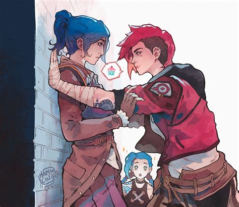 jinx, caitlyn, vi, arcane jinx, arcane vi, and 1 more (league of