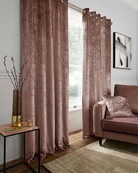 Crushed Velvet Eyelet Curtains | Simply Be