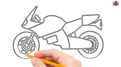 Motorcycle Sketch Easy at PaintingValley.com | Explore collection of ...