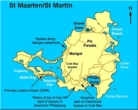 Political Map of Saint Martin