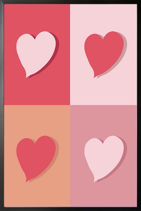 Pop art heart poster - Artdesign